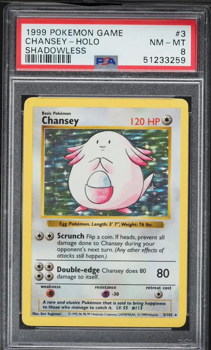 Chansey-Holo, Game, PSA 8