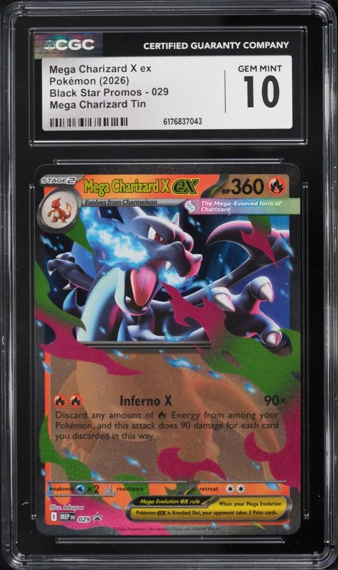 X Ex, Black Star Promos - Mega Evolution MEP EN, CGC 10