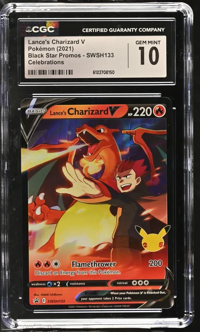 Lance's Charizard V, Black Star Promos - Sword & Shield, CGC 10