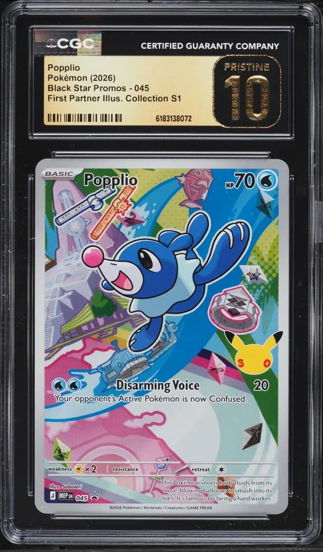 Popplio, Black Star Promos - Mega Evolution MEP EN, CGC 10