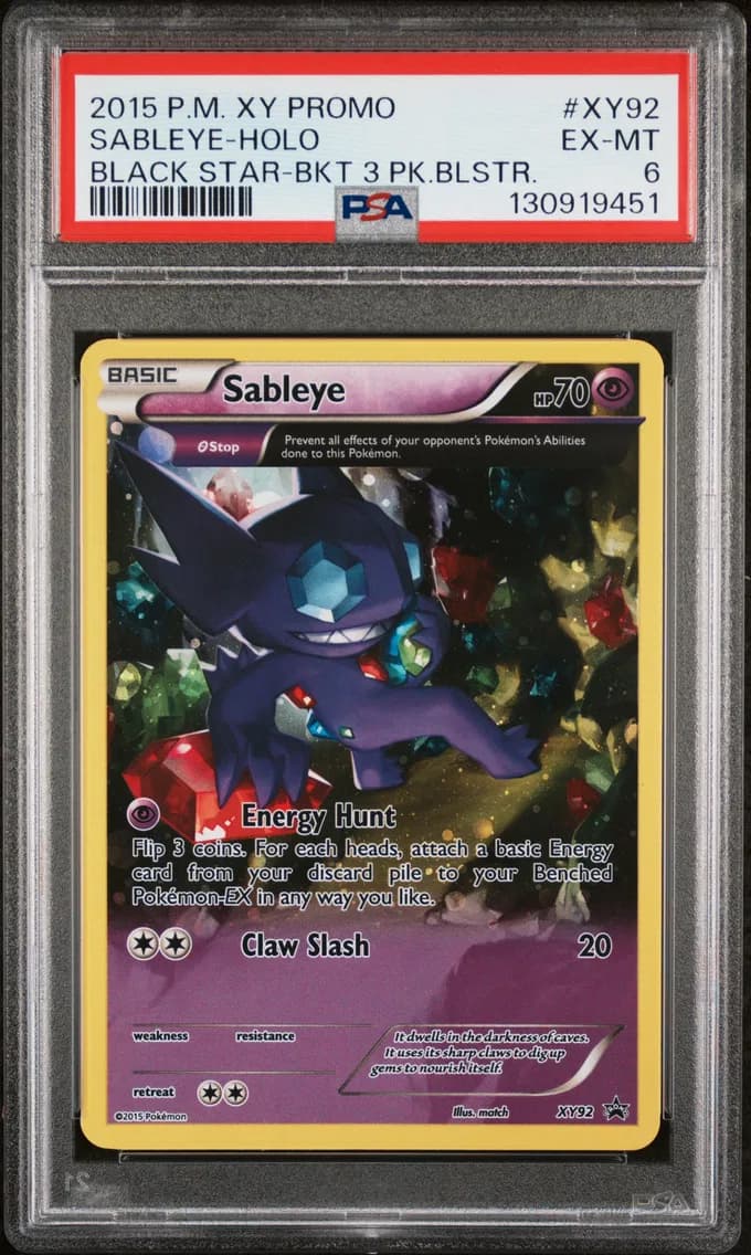 Sableye-Holo, XY Black Star Promos, PSA 6