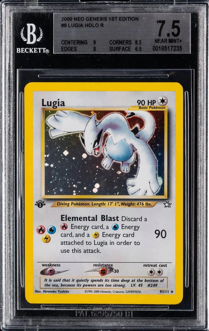 Lugia-Holo, Neo Genesis 1st Edition, BGS 7.5