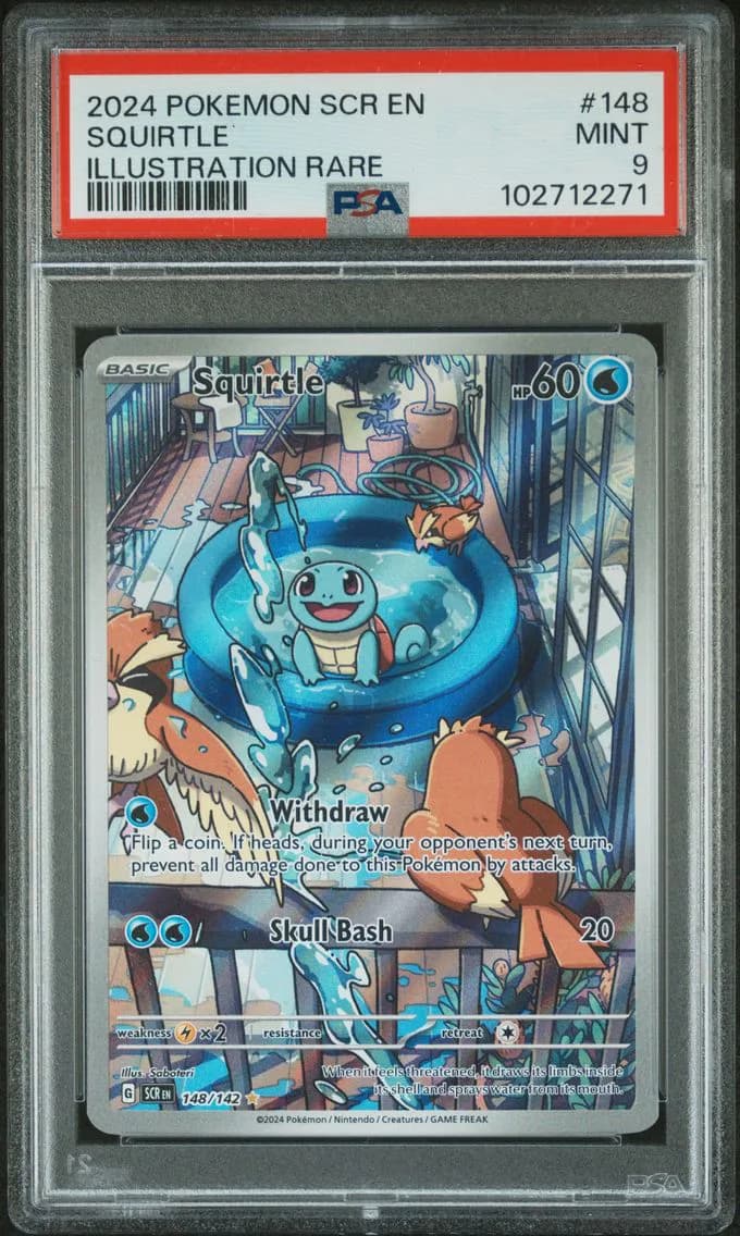 Squirtle, Stellar Crown, PSA 9