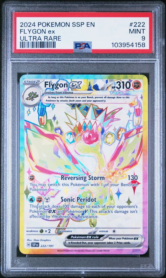 Flygon EX, Surging Sparks, PSA 9