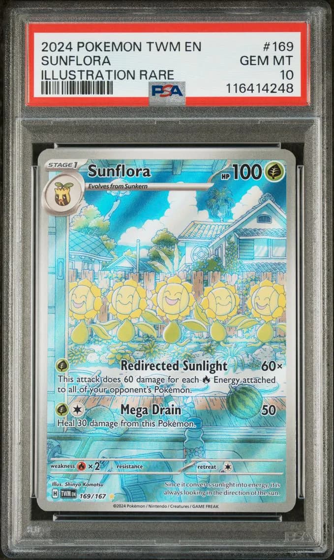 Sunflora, Twilight Masquerade, PSA 10