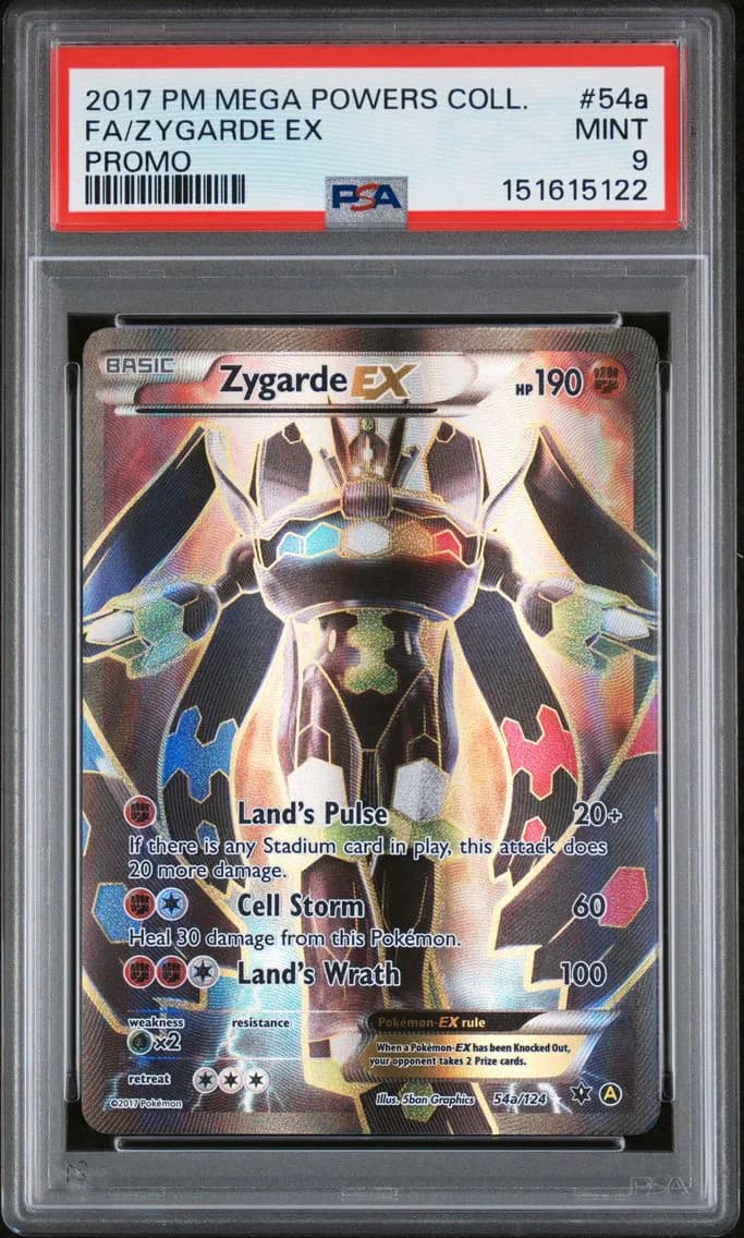 Zygarde EX, Mega Powers Collection Promo, PSA 9