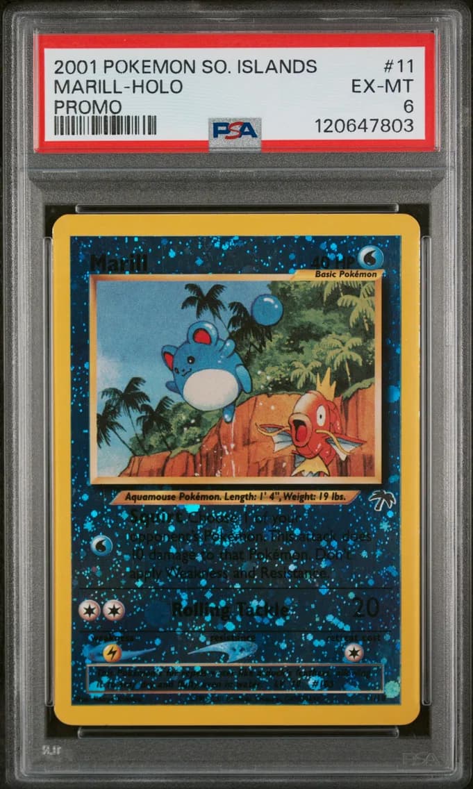 Marill-Holo, Southern Islands Promo, PSA 6