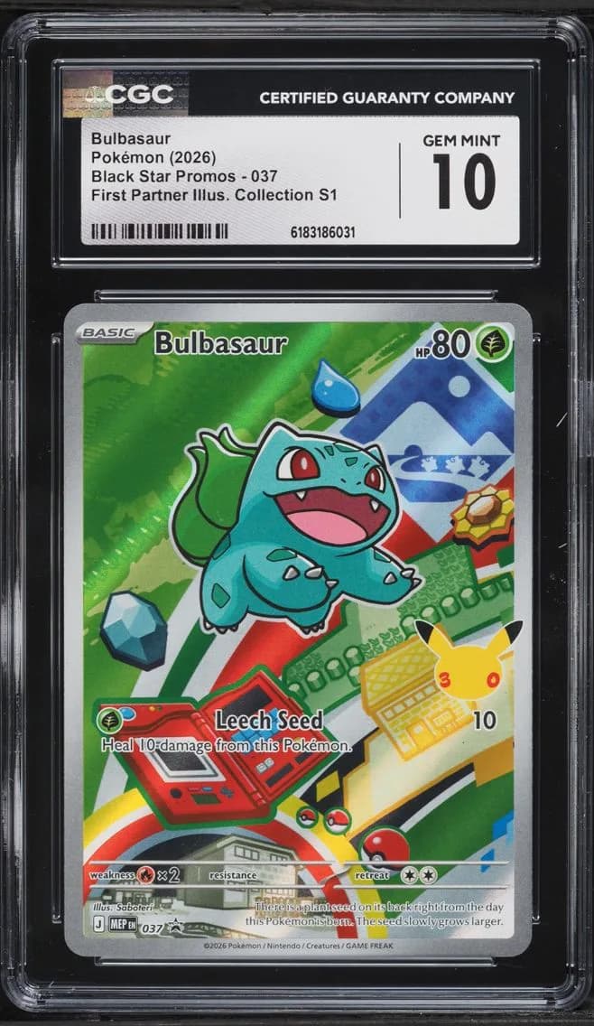Bulbasaur, Black Star Promos - Mega Evolution MEP EN, CGC 10