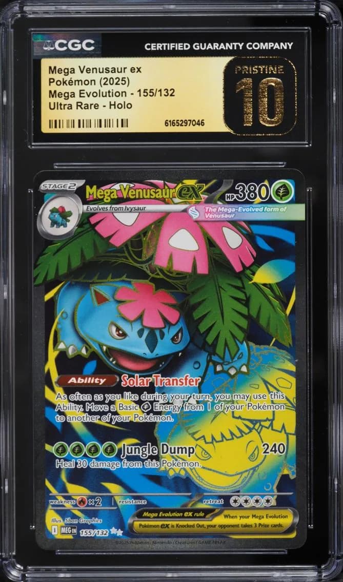 Mega Venusaur Ex, Mega Evolution, CGC 10