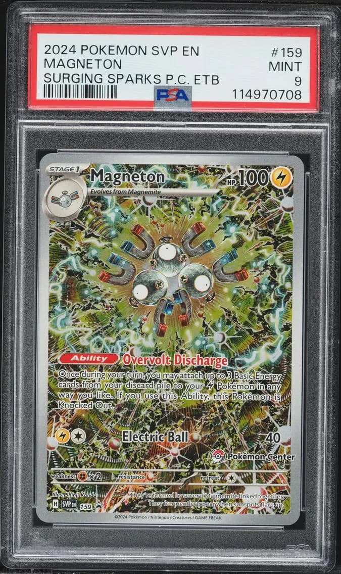 Magneton, SV Black Star Promo, PSA 9