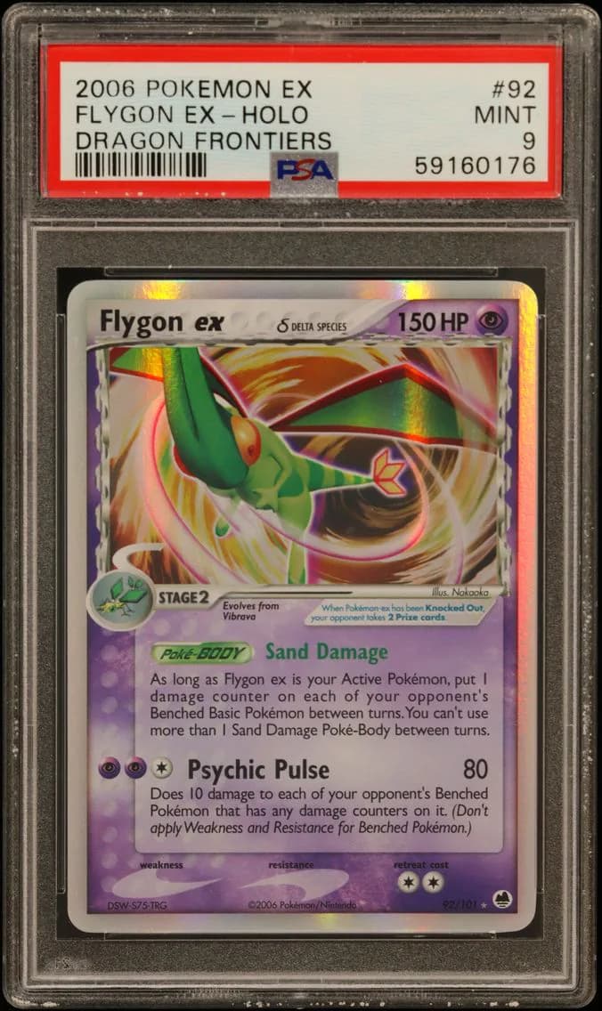 Flygon EX-Holo, EX Dragon Frontiers, PSA 9