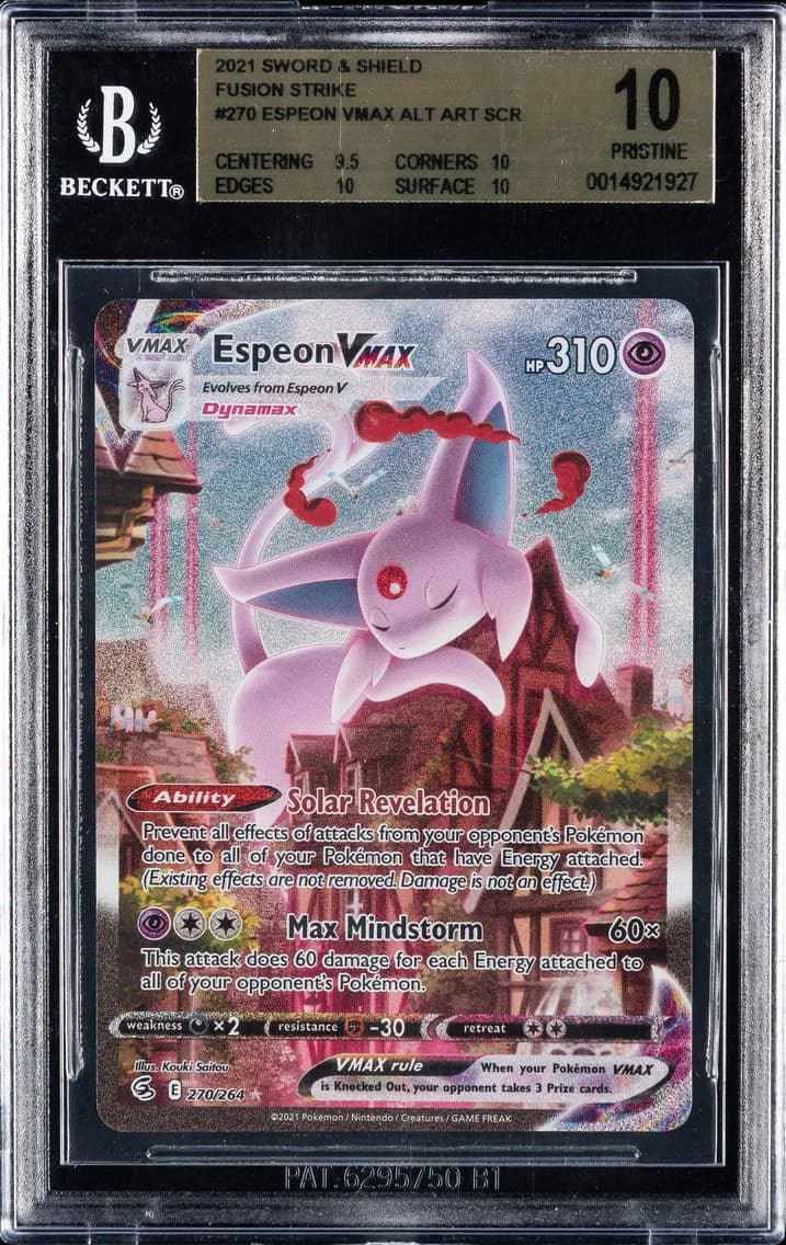 Espeon VMAX, Sword and Shield Fusion Strike, BGS 10