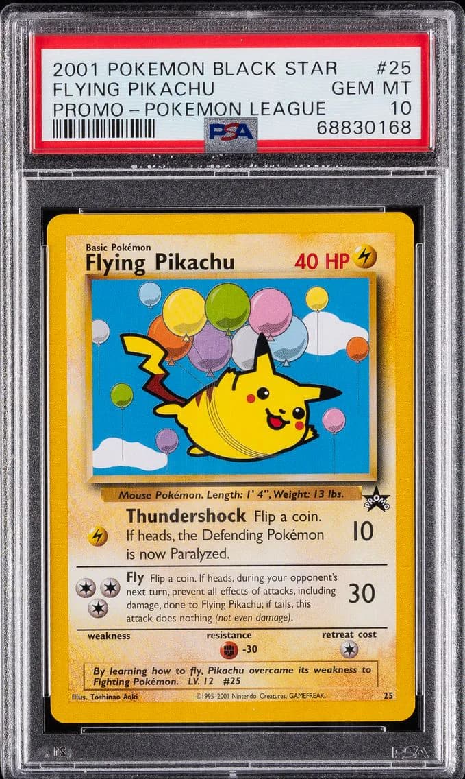 Flying Pikachu, Promo Black Star, PSA 10
