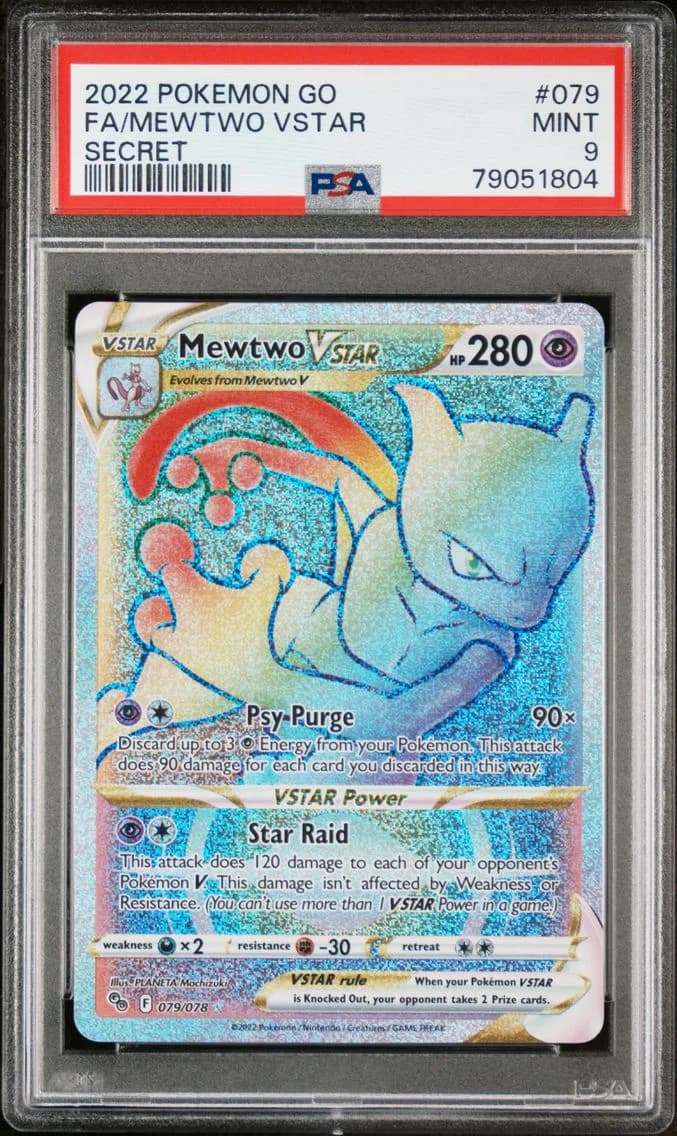 Mewtwo VSTAR, Go, PSA 9