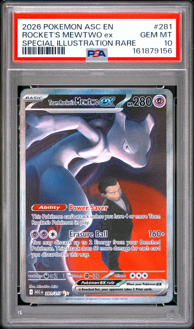 Team Rocket's Mewtwo EX, Ascended Heroes, PSA 10