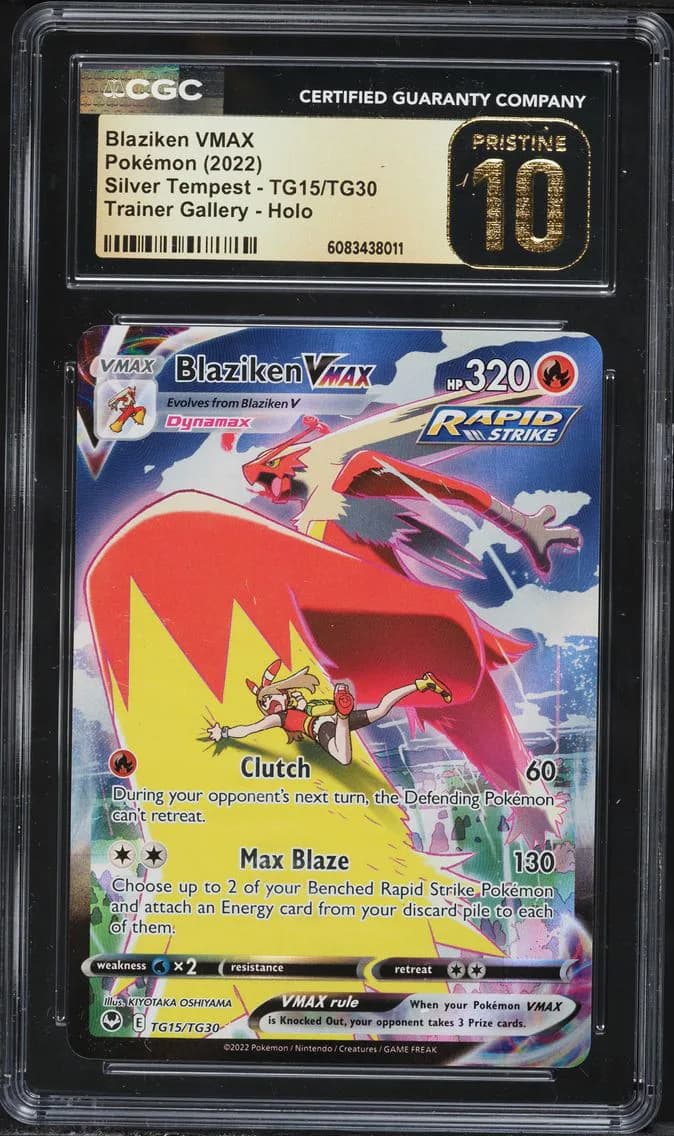 Blaziken VMAX, Silver Tempest, CGC 10