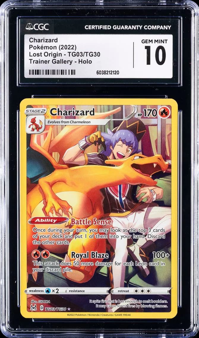 Charizard, Lost Origin, CGC 10