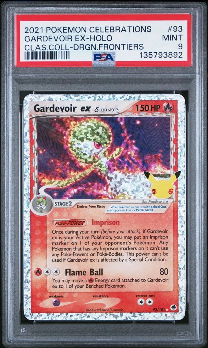 Gardevoir EX-Holo, Celebrations Classic Collection, PSA 9