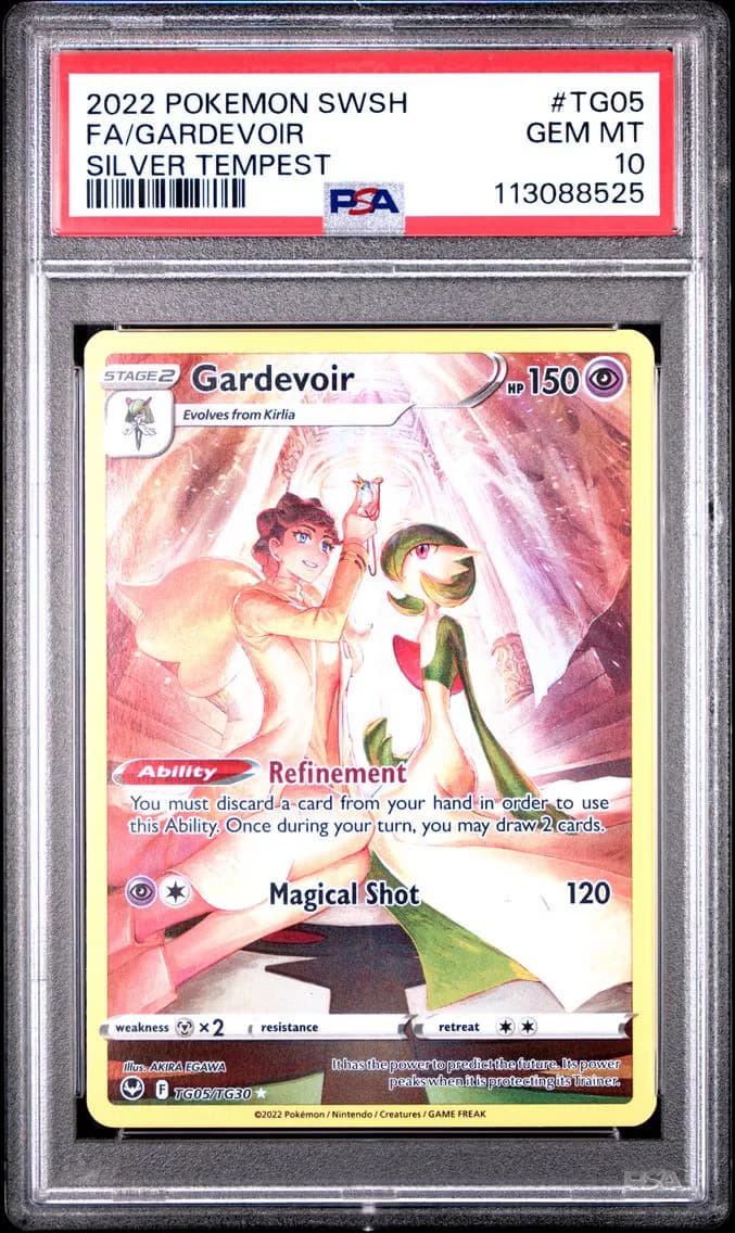 Gardevoir PS, Sword & Shield Silver Tempest, PSA 10