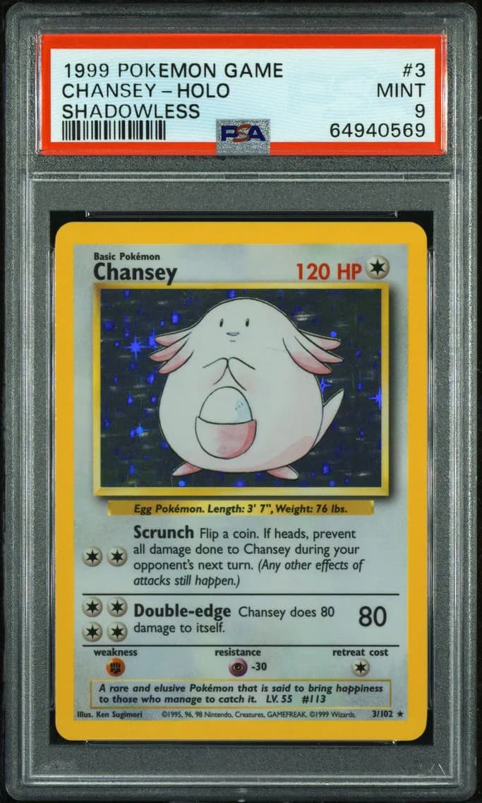 Chansey-Holo, Game, PSA 9