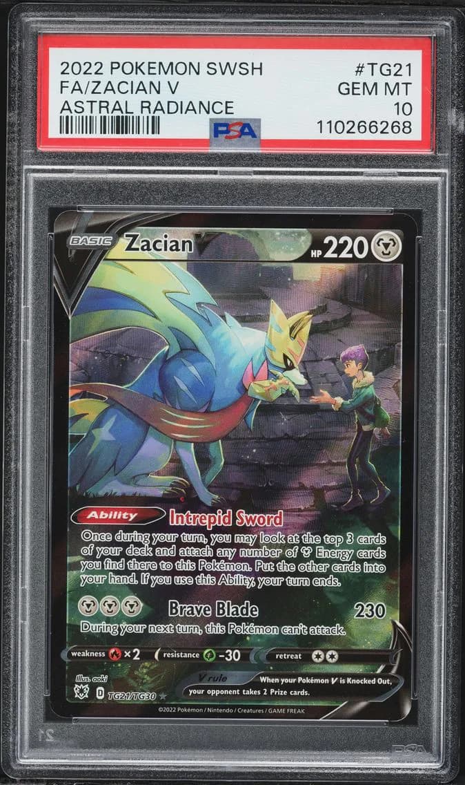 Zacian V, Sword & Shield Astral Radiance, PSA 10