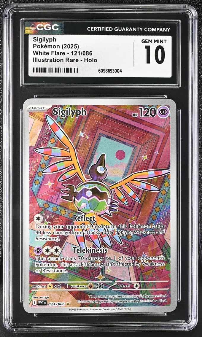 Sigilyph, White Flare, CGC 10