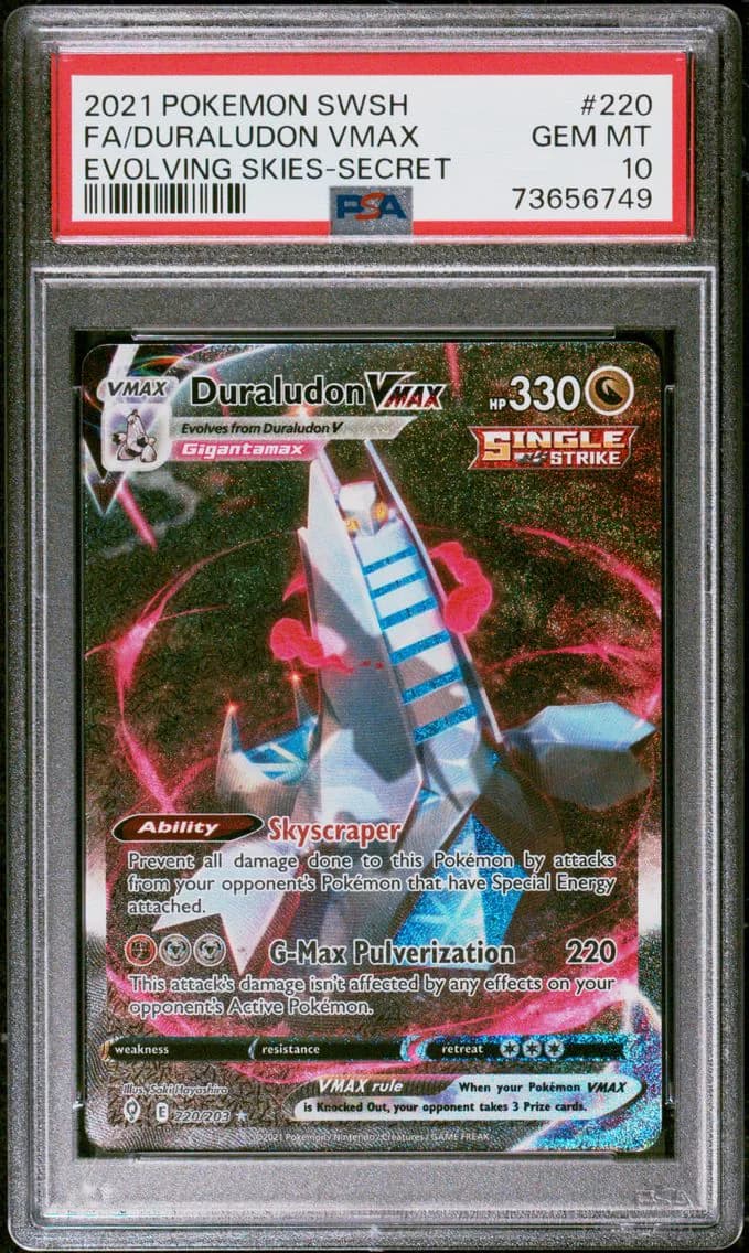 Duraludon VMAX, Sword & Shield Evolving Skies, PSA 10