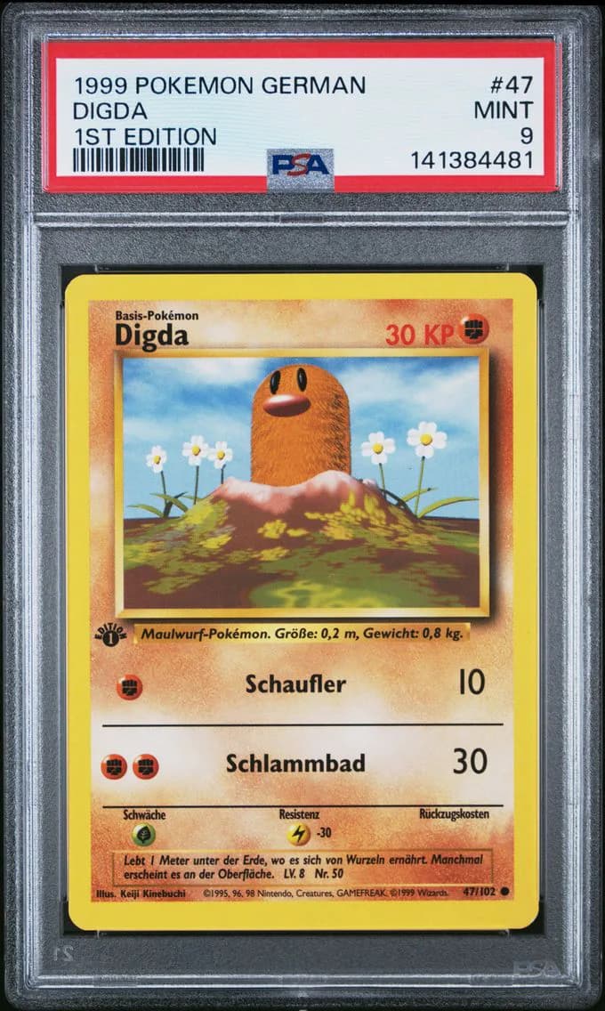 Digda 1st Edition, German, PSA 9