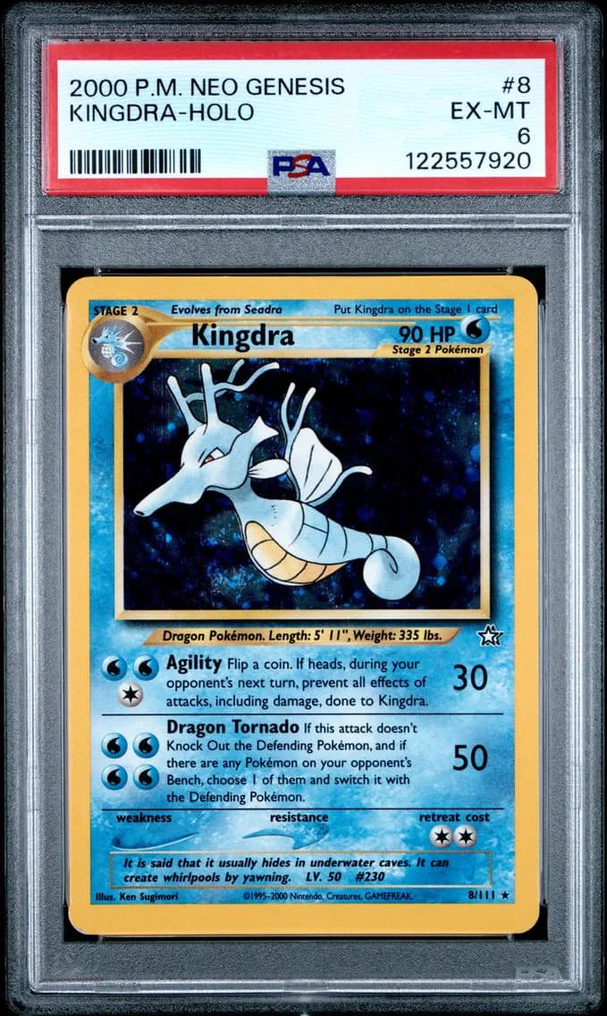 Kingdra-Holo, Neo Genesis, PSA 6