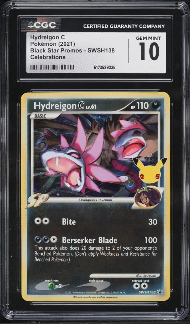 Hydreigon, Black Star Promos - Sword & Shield, CGC 10