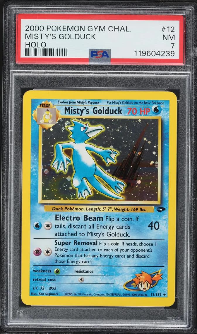 Misty's Golduck, Gym Challenge, PSA 7