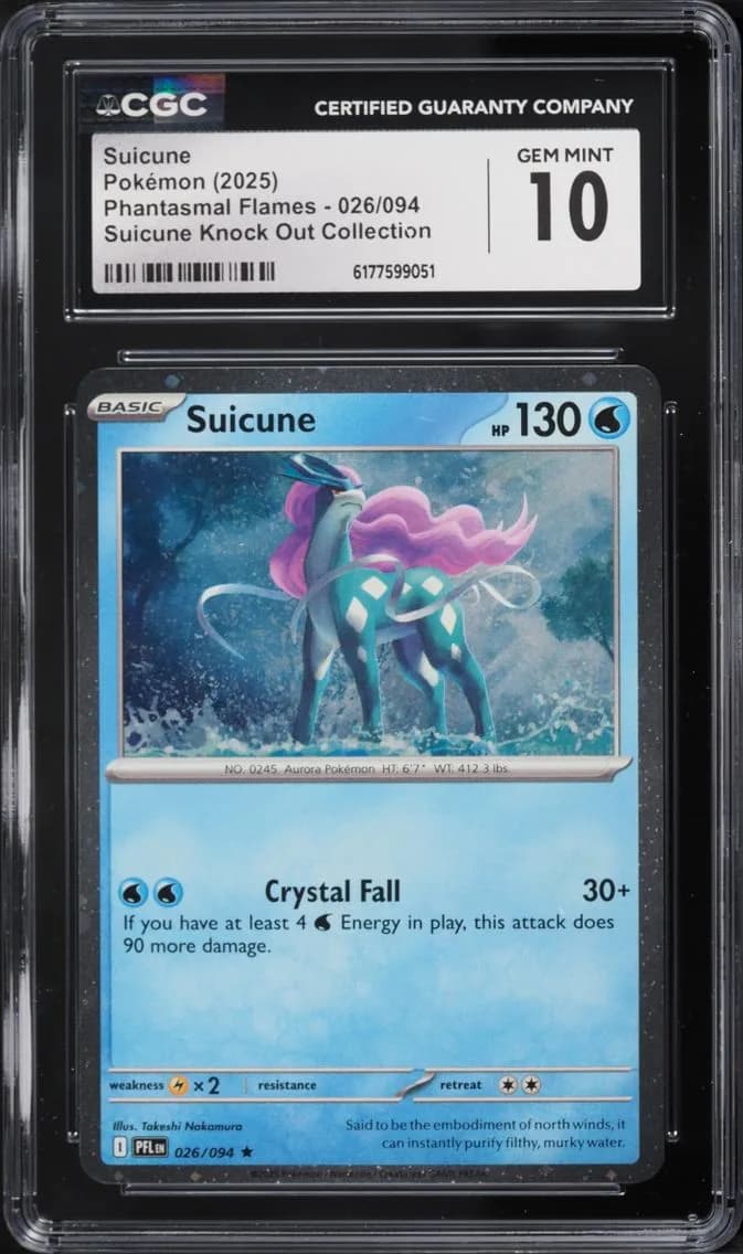 Collection Suicune, Phantasmal Flames, CGC 10