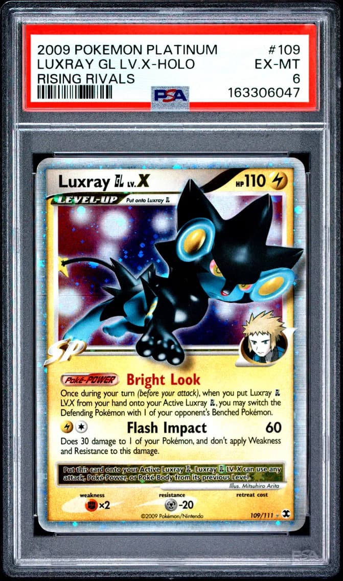 Luxray GL LV.X-Holo, Platinum Rising Rivals, PSA 6