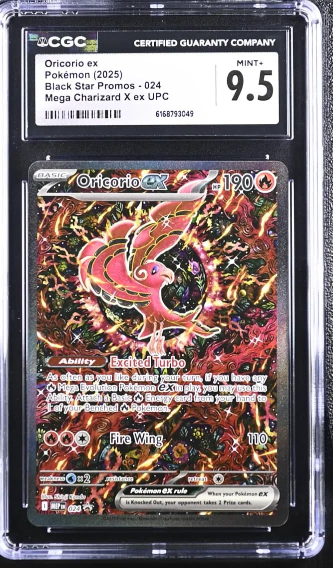Oricorio ex, Black Star Promos - Mega Evolution MEP EN, CGC 9.5