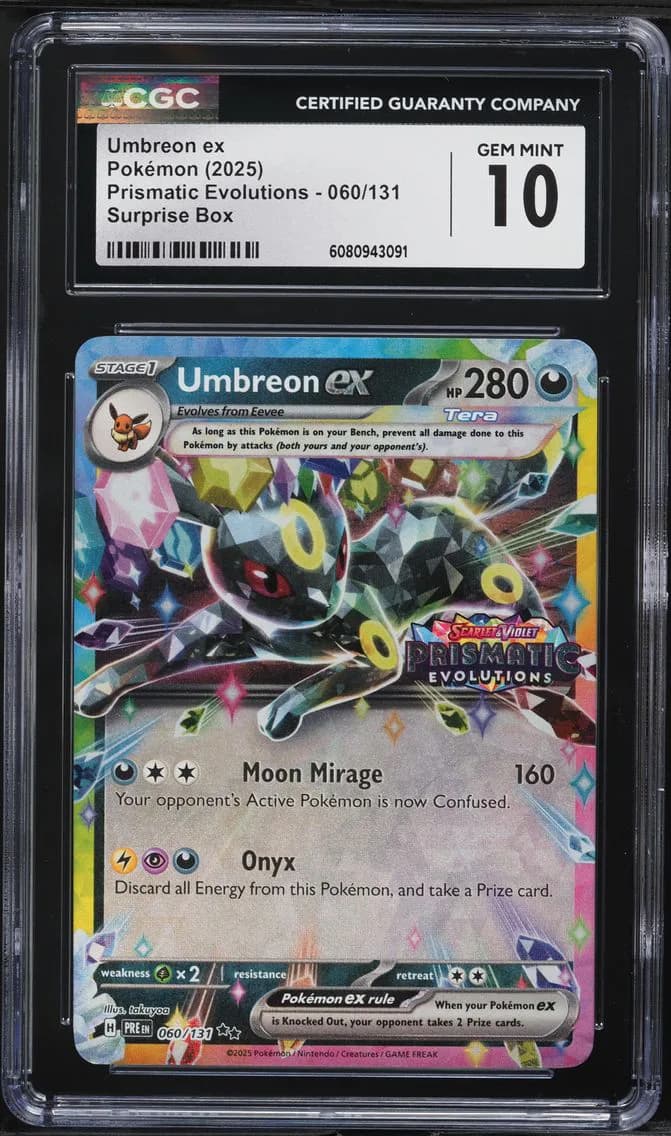 Umbreon EX, Prismatic Evolutions, CGC 10