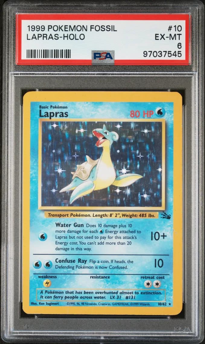 Lapras-Holo, Fossil, PSA 6