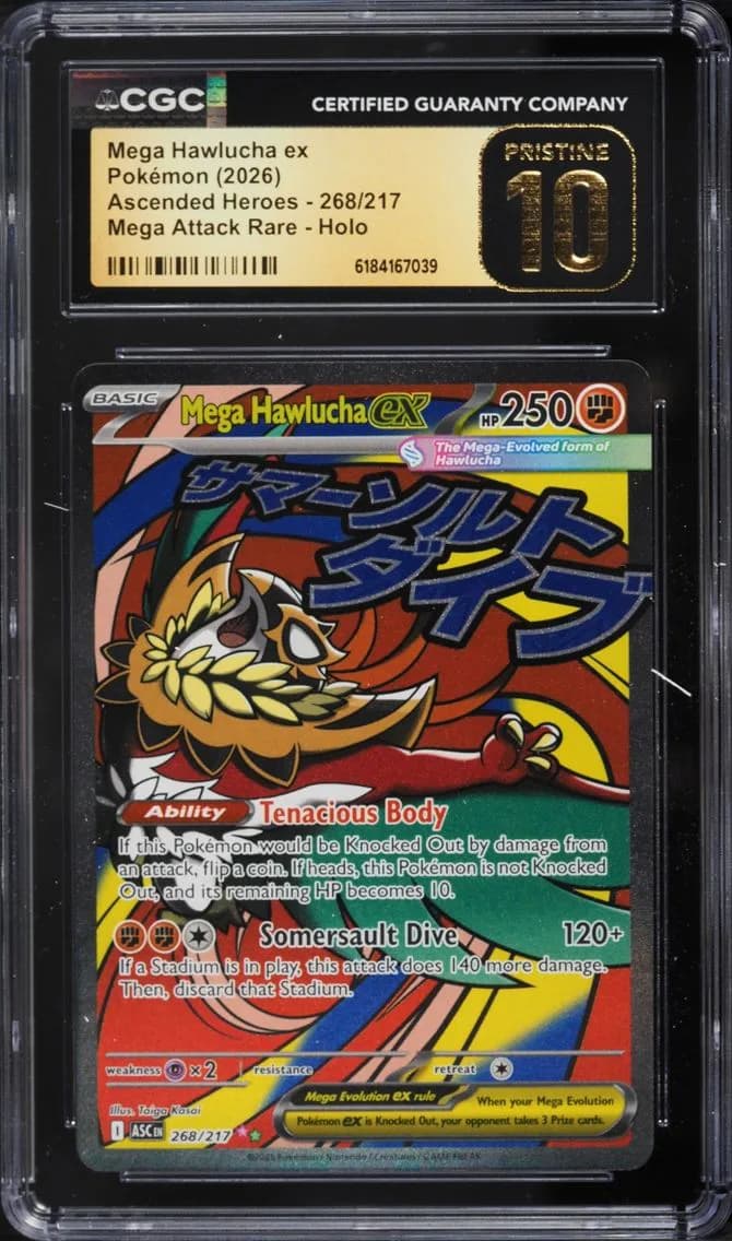 Mega Hawlucha EX, Ascended Heroes, CGC 10