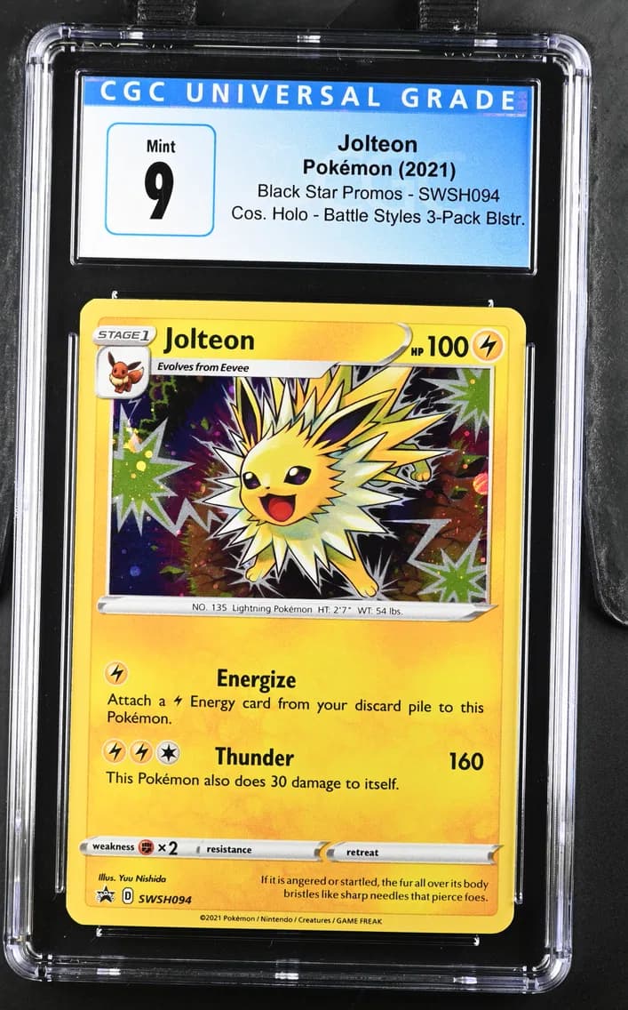 Jolteon, Black Star Promos - Sword & Shield, CGC 9