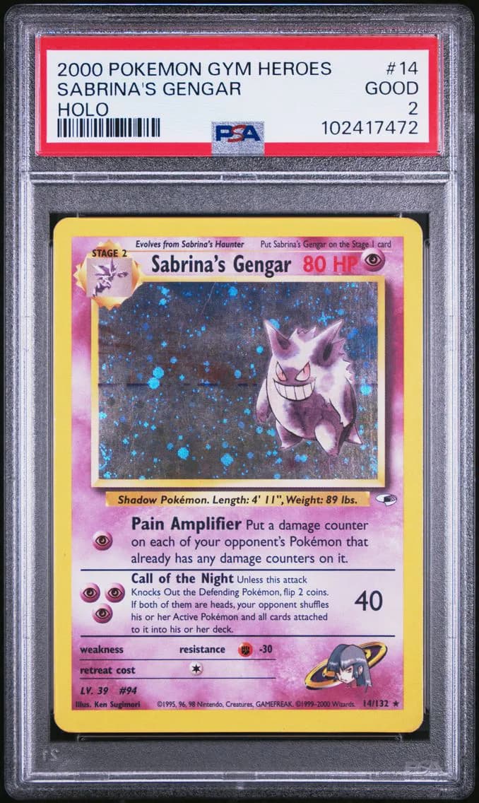 Sabrina's Gengar, Gym Heroes, PSA 2