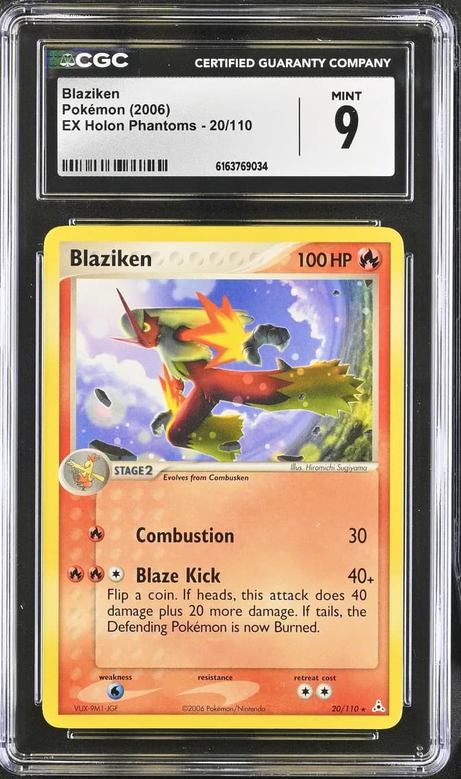 Blaziken, EX Holon Phantoms, CGC 9