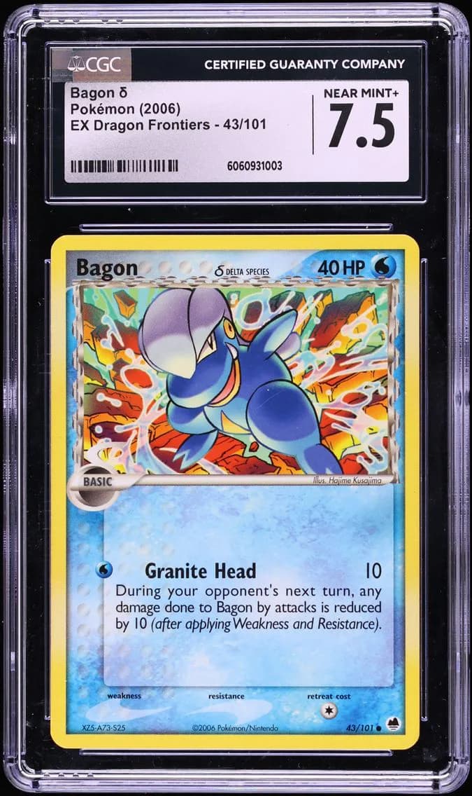 Bagon, EX Dragon Frontiers, CGC 7.5