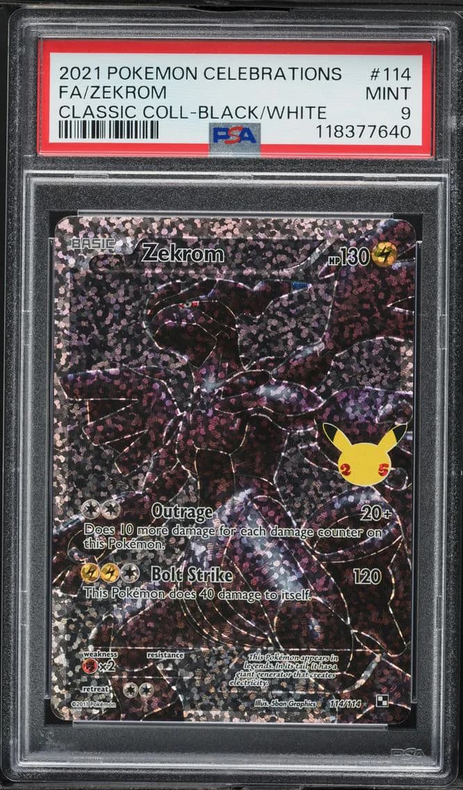Zekrom, Celebrations Classic Collection, PSA 9