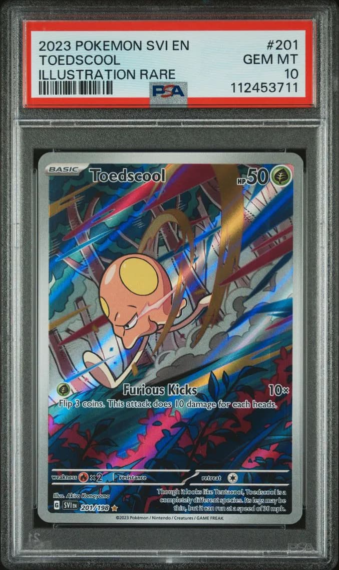 Toedscool, Scarlet & Violet, PSA 10