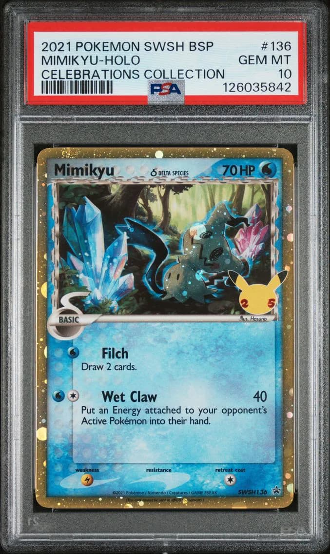 Mimikyu-Holo, Swsh Black Star Promo, PSA 10