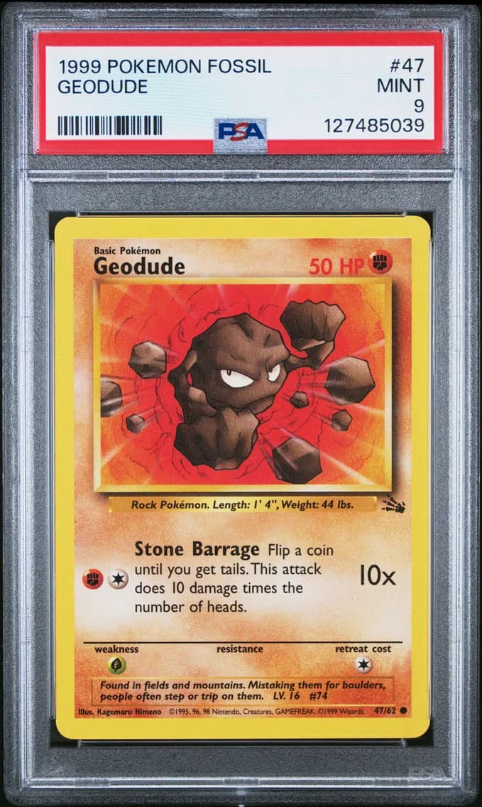 Geodude, Fossil, PSA 9