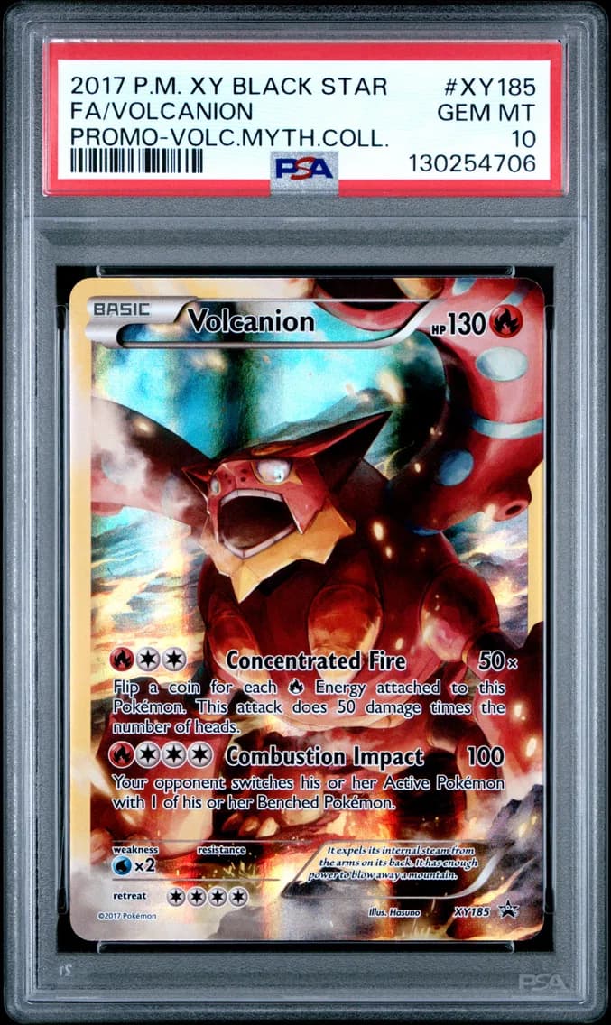 Volcanion, XY Black Star Promo, PSA 10