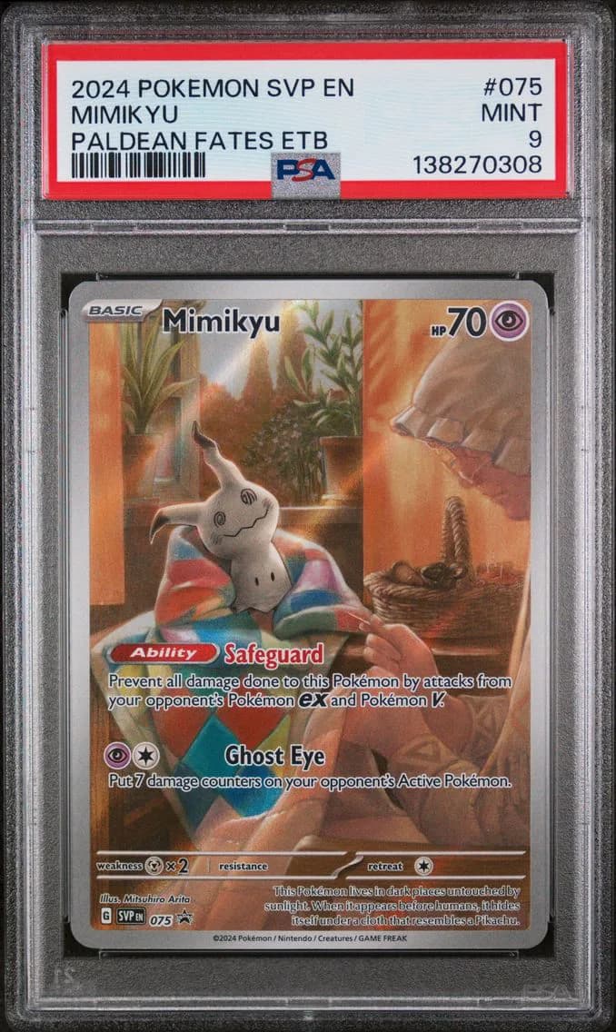 Mimikyu, SV Black Star Promo, PSA 9