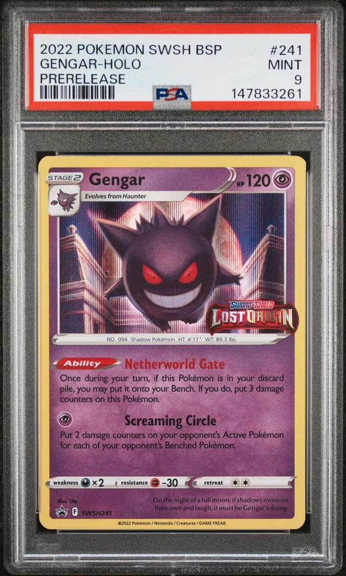Gengar-Holo, Swsh Black Star Promo, PSA 9
