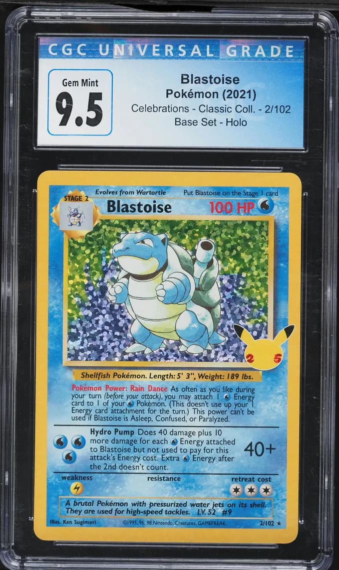 Blastoise-Holo, Celebrations - Classic Collection, CGC 10