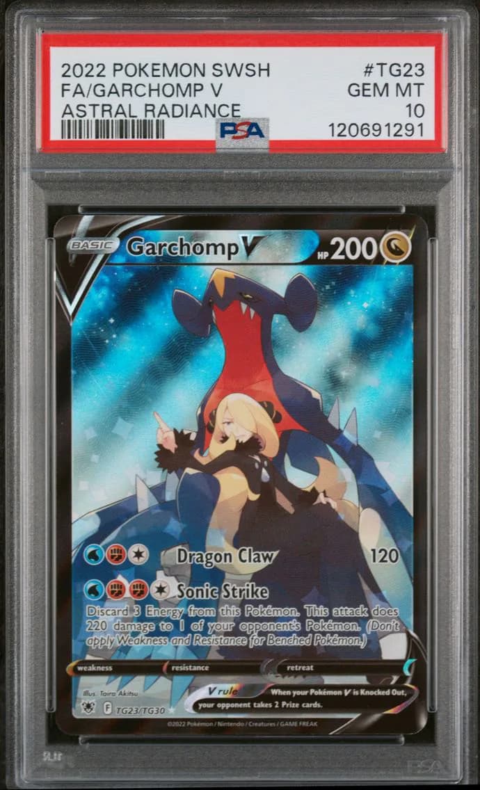 Garchomp V, Sword & Shield Astral Radiance, PSA 10